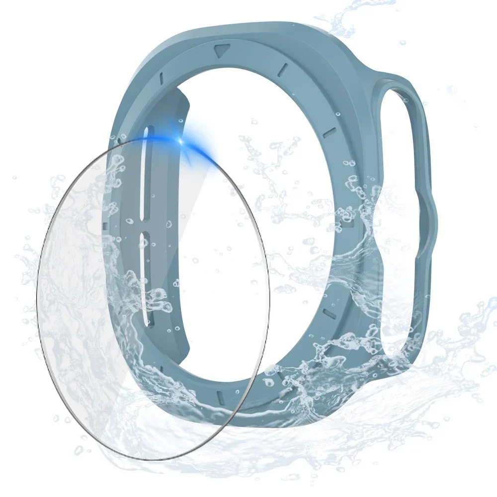 Premium Glass & Case Protector Bumper Shell for Smartwatches - Matte Finish