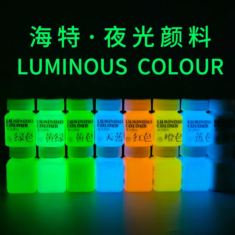 Glow In The Dark Fluorescent Acrylic Paint Set - 10 Vibrant Colors for DIY Art and Hand-Painted Graffiti Projects