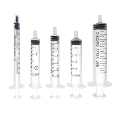 10pcs 1ml 2.5ml 3ml 5mL 10ml Plastic Syringe Use For Pets Cat Dog Feeders Perfume Injectors Ink Cartridge Hydroponic