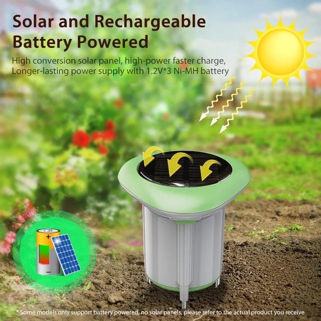 Tuya Smart WiFi Soil Sensor Solar Powered Planting Temperature and Humidity Meter IP66 Wireless Soil Tester Turf Gardening 5