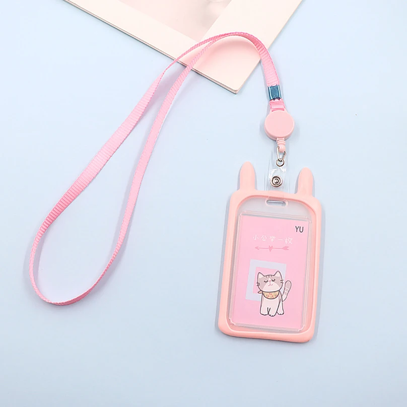 Credit card holder Card holder Card protector Idol card protector Photo card holder Kpop ID Card Holder Retractable Lanyard Work Bus Bank Photocard Protective Case Pendant Holders