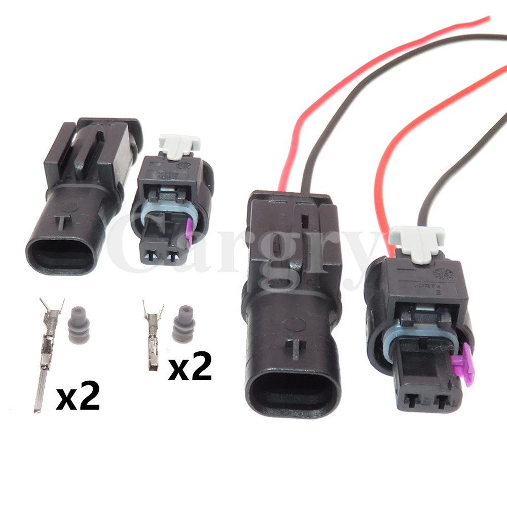 1 Set 2P Car Fuel Spray Nozzle Socket 4F0973702 1-1718643-1 1-1703498-1 Automobile Starter Urea Mercury Sensor Wiring Connector