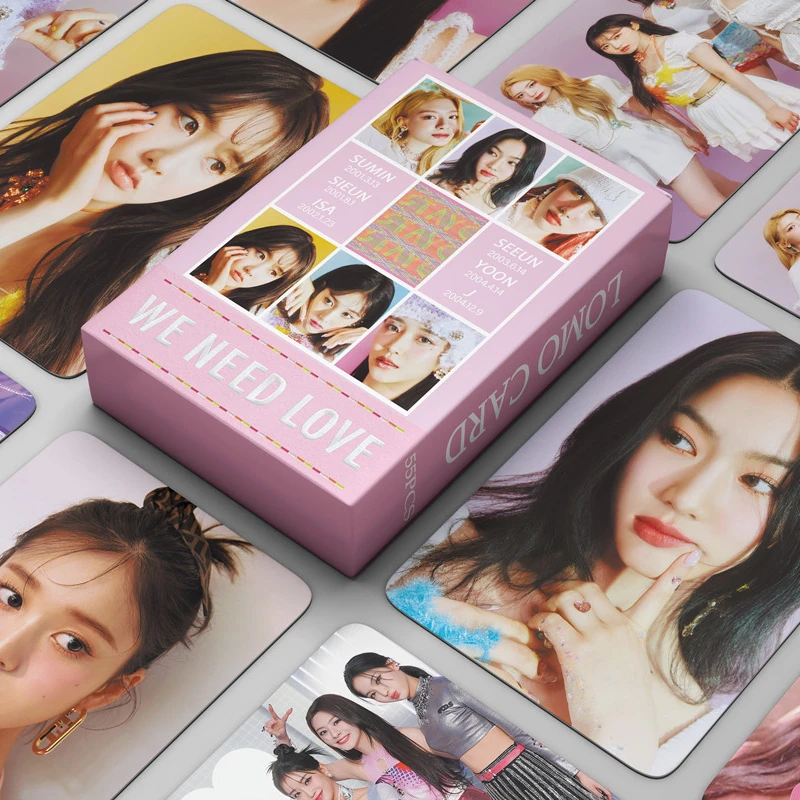 

55 шт. Kpop Stayc Lomo карты нам нужна любовь K-pop Stayc фотоальбом фотооткрытки