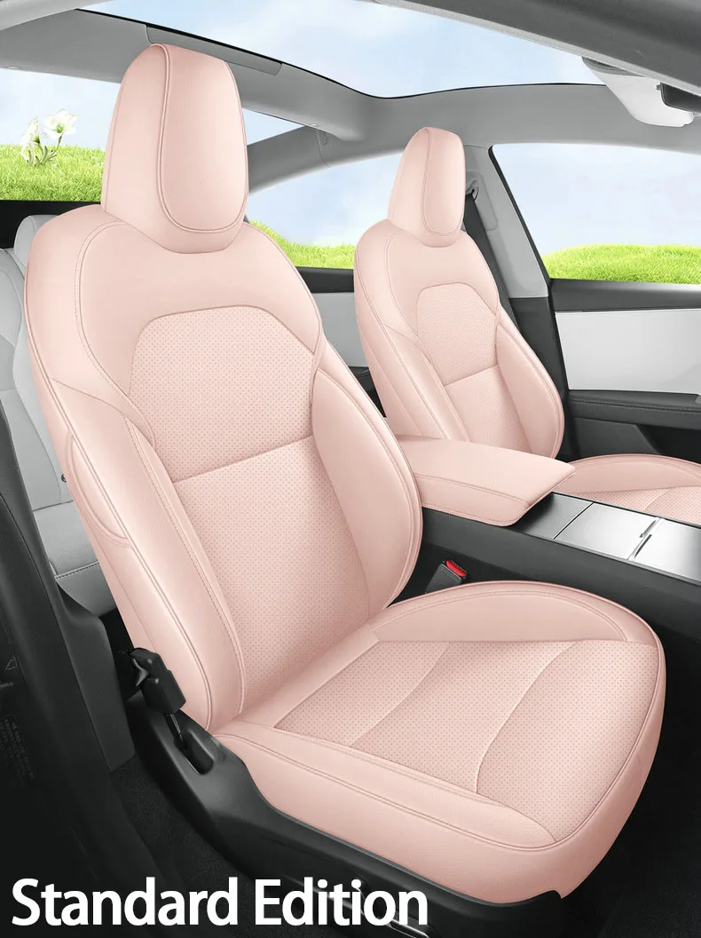Full Set Seat Covers For Tesla Model Y Juniper 2025 Leather Breathable comfortab