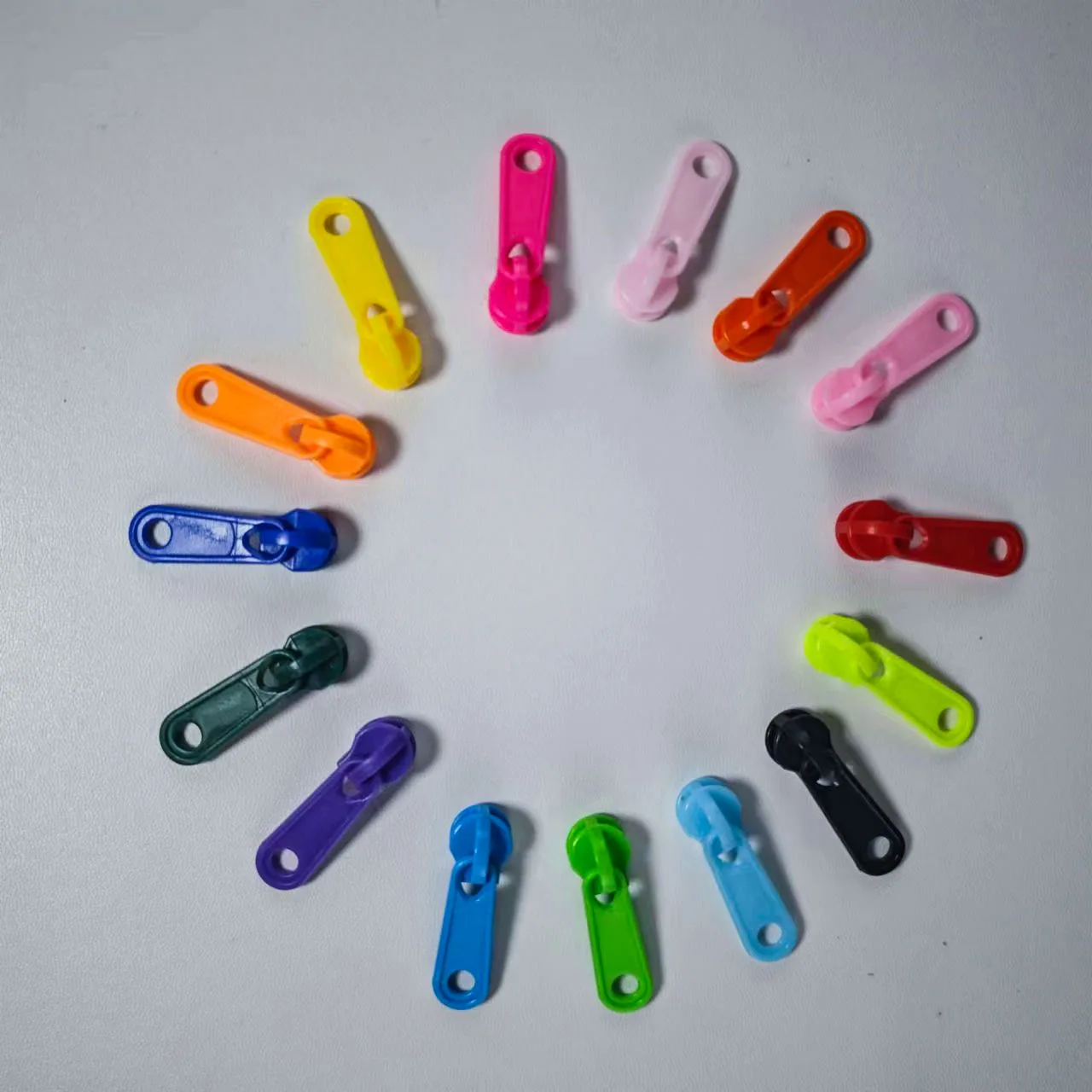 10pcs 5#Candy color Resin zipper Plastic case zipper head Makeup bag color pull head