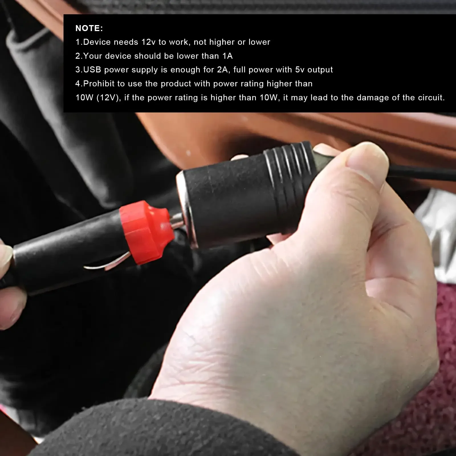 12V 자동차 시가 라이터 소켓 5V 2A USB 12V 자동차 전원 어댑터 케이블 변환기 자동차 전자 액세서리