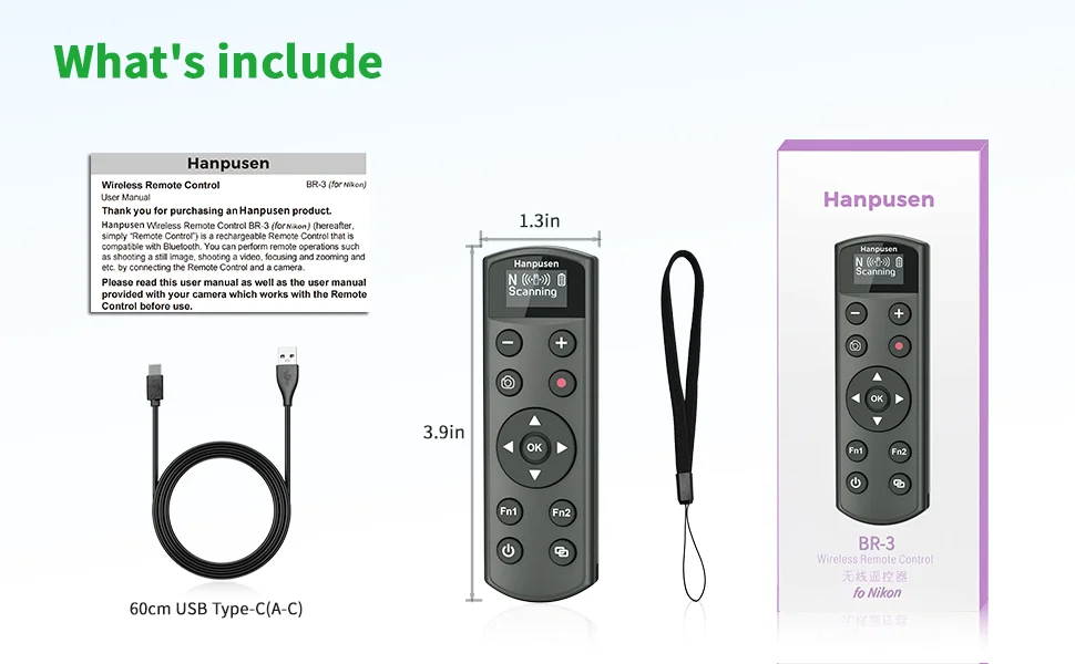 ML-L7 USB-C Drahtlose Fernbedienung Auslöser für Nikon Z5II Z6III Z30 Z50 Z50II Zfc Zf Z6II Z7II Z5 A1000 P1000 P1100 – Detail 7