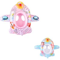 Baby Inflatable Swim Ring Toy Aircraft Shape Swimming Circle Seat Float Swimming Pool Beach Summer Water Toy Floats for Children 1