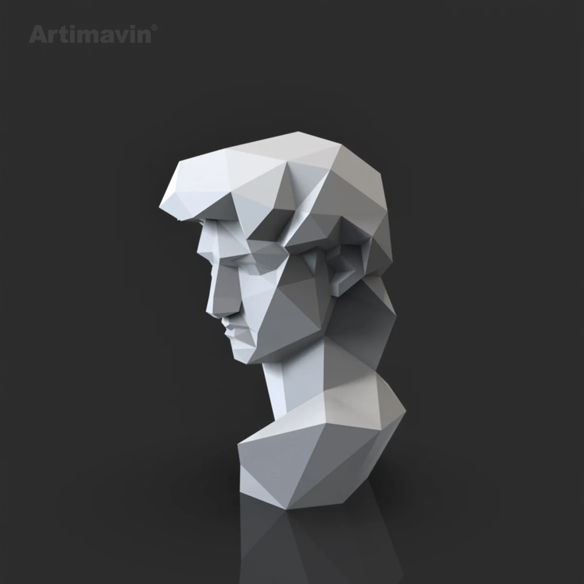 Michelangelo Statue 3d Creative Three-dimensional Origami Ornaments Paper Art Paper Sculpture Decoration Handmade Tide Play