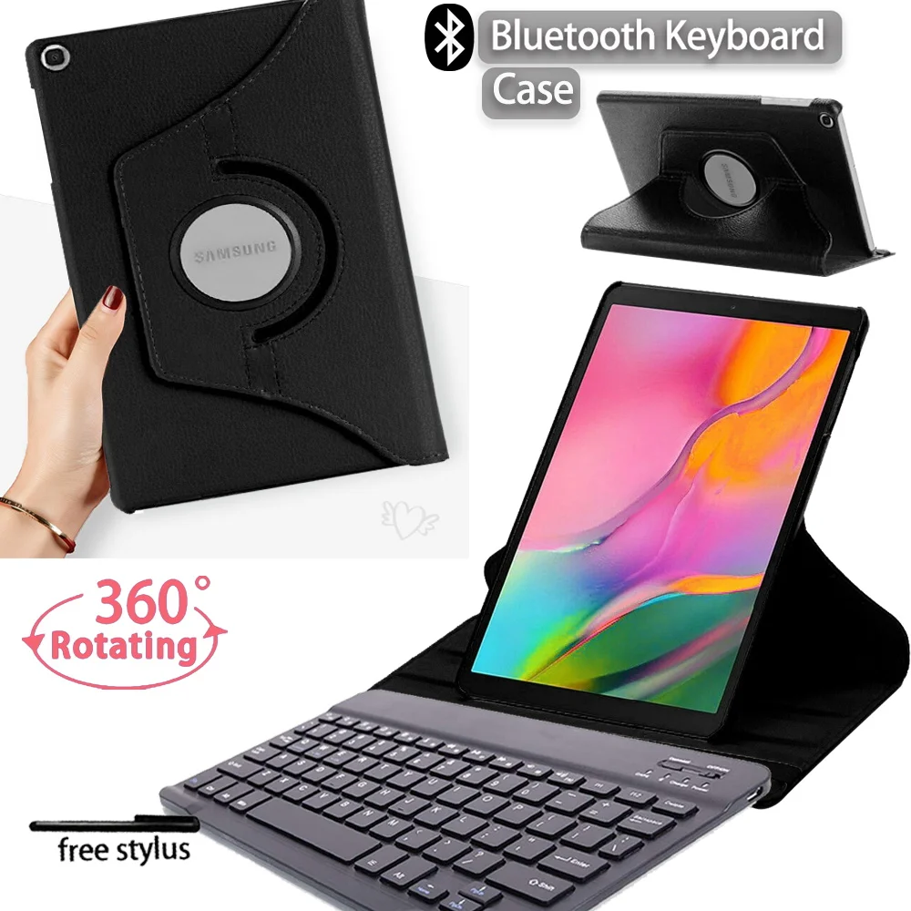 para Samsung Galaxy Tab a8 10.5 Tab a7 10.4 Tab Uma 10.1 Tab s6 Lite 10.4 Anti-queda 360 Rotativa Case Tablet Mais Teclado Bluetooth