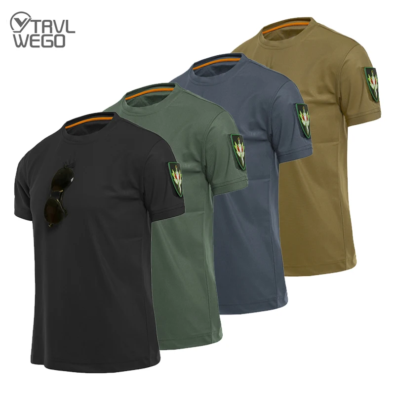 Sport T Shirt TRVLWEGO Running T Shirt Outdoor Quick Dry Breathable Professional Training