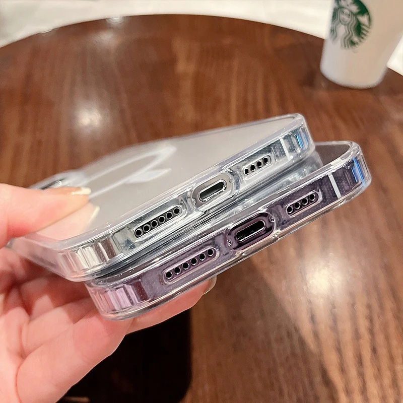 Luxury Magsafe Magnetic Transparent Frame Phone Case - Enhanced Protective Cover