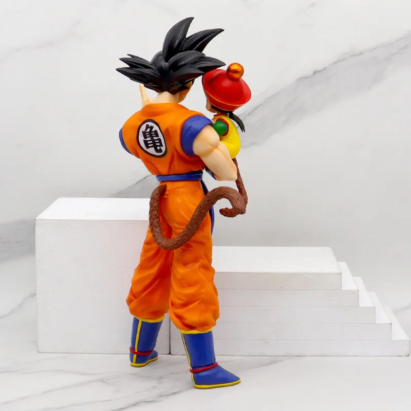 Dragon Ball Anime Figure Modèle Statue Jouet, Père Tenant Son Fils