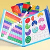 Children Magnetic Fraction Learning Math Toys Wooden Fraction Book Set Parish Teaching Aids Arithmetic Learning Educational Toys 2