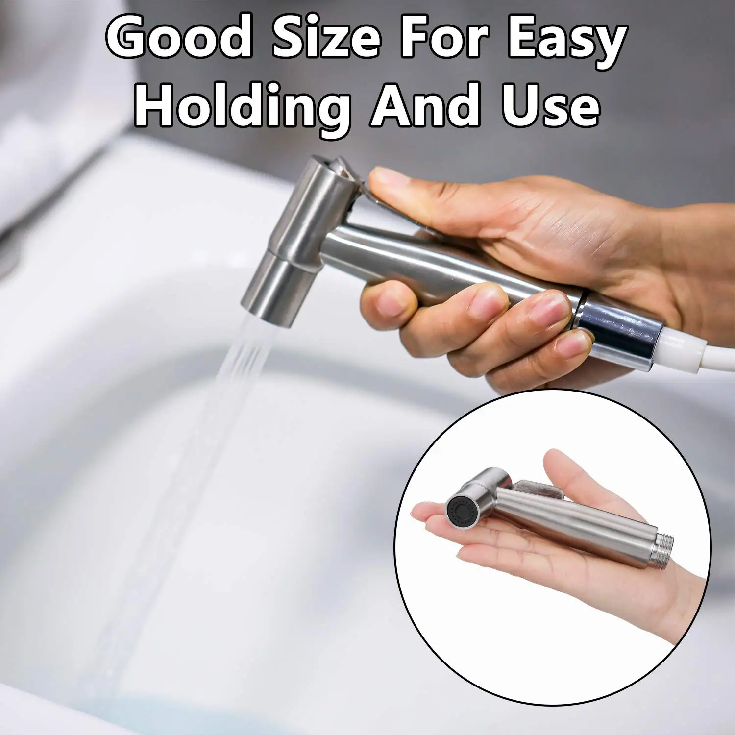 Stainless Steel Toilet Sprayer Gun Stainless Steel Bathroom Fixture