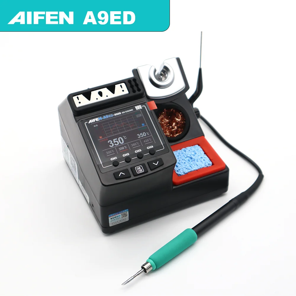 AIFEN A9ED Soldering Station Electronic Welding, 180W Power C210 C245 Solder Iron Handle Phone Repair