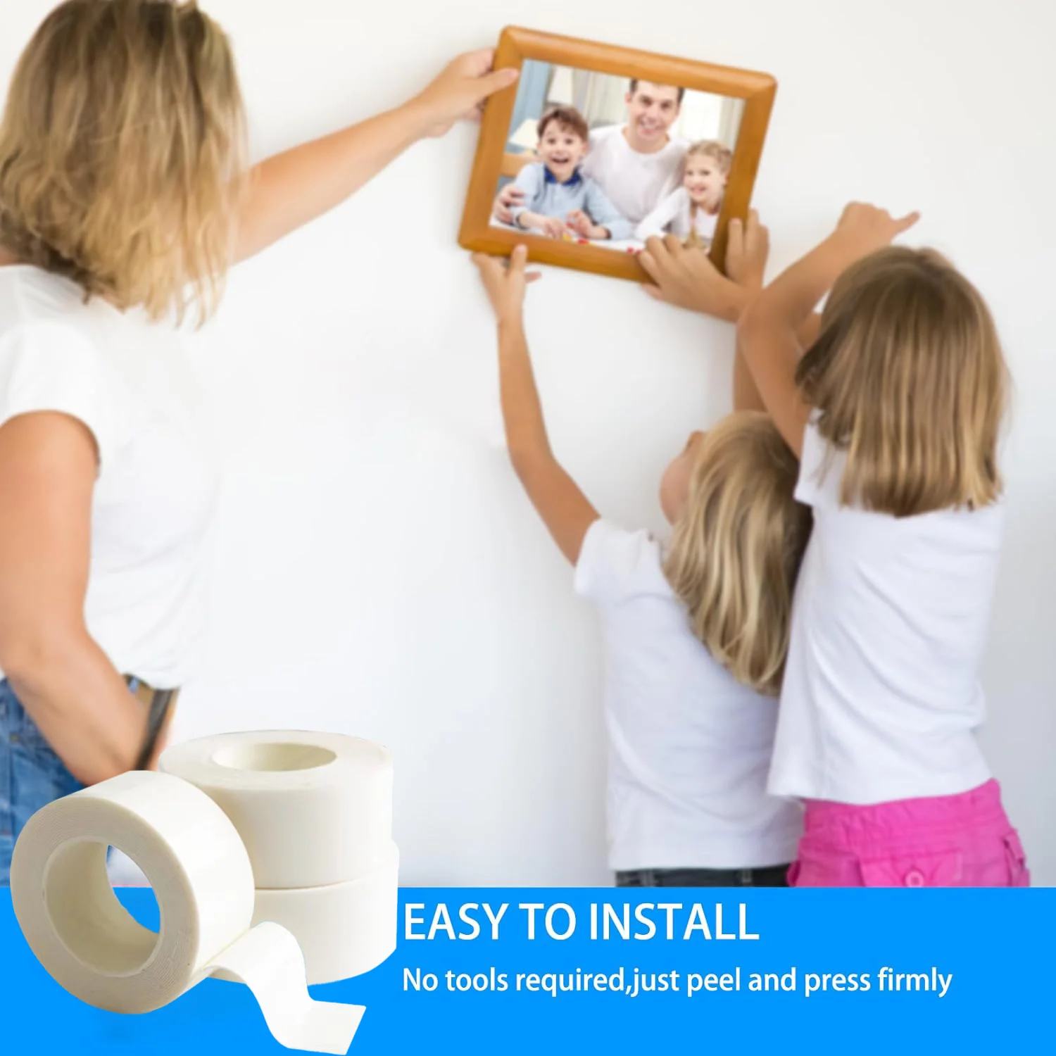 고품질 양면 폼 테이프 흰색 강력 접착 핫멜트 접착 스폰지 자가 접착 테이프 소형 품목 부착용