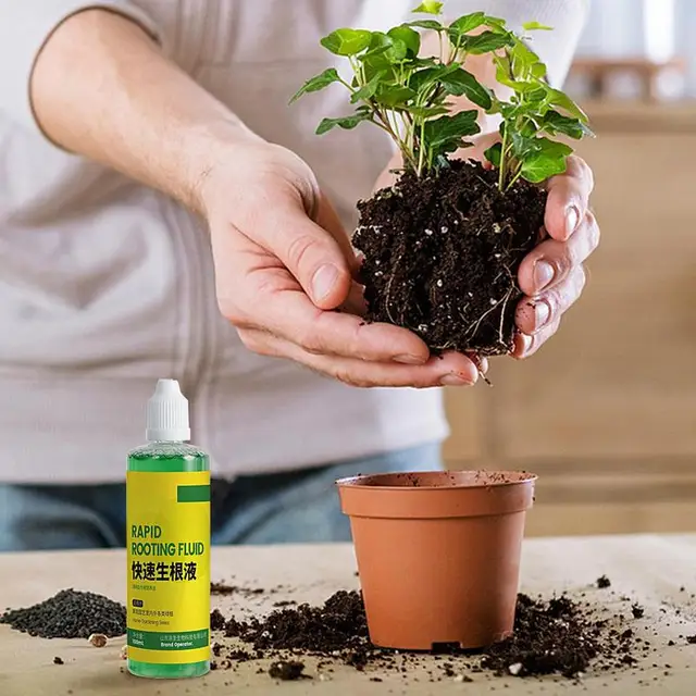 Gyökérnövekedési Hormonok Gyökerező Dugványokhoz Folyékony Nagyteljesítményű Szerves Növények 100 Ml Transzplantációk Zöldségfélék - Image 2