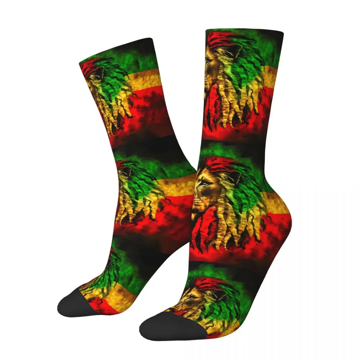 

Rastafarian Rasta Lion Of Judah (2) Socks Male Mens Women Summer Stockings Harajuku