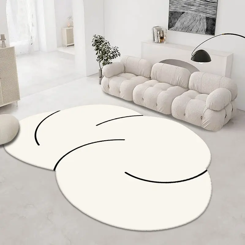 

Carpet Living Room Coffee Table Rug Irregular Modern Shaped Sofa Bedroom Bedside Carpet Dirty Resistant