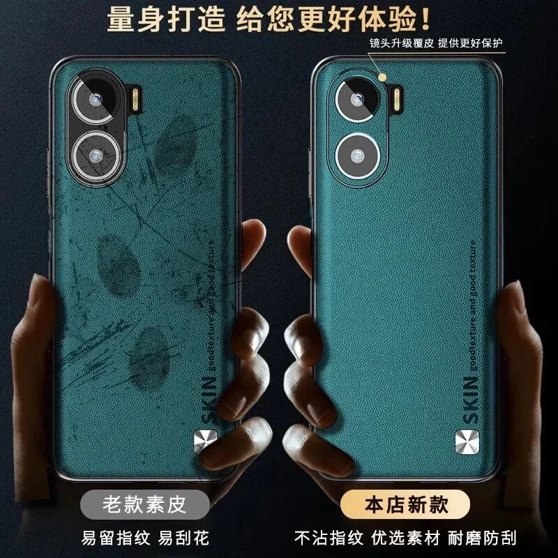Luxury Leather Silicone Shockproof Matte Bumper Protective Back Case