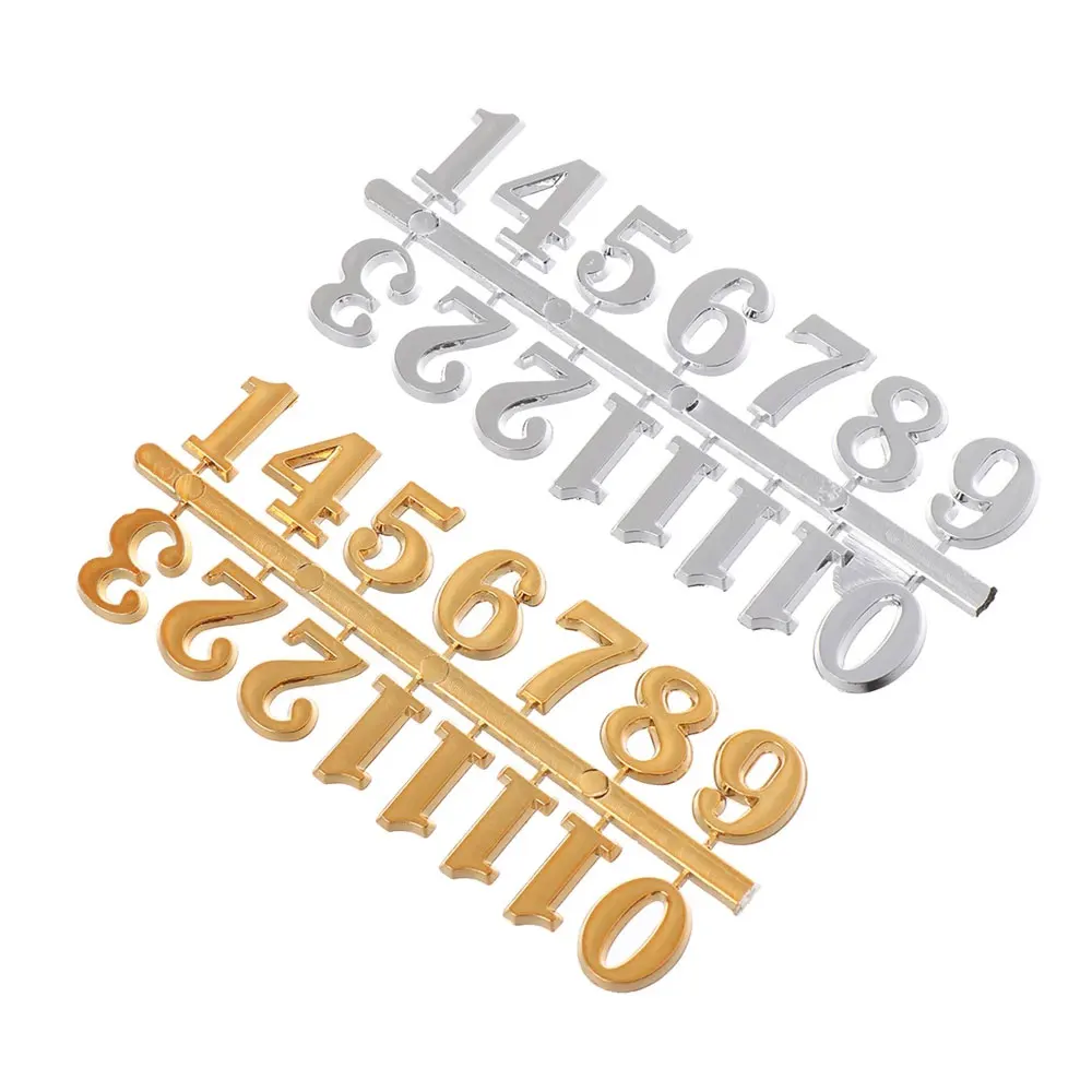 Handmade Material Restore Digital Repair Tools Clock Accessories Arabic Number Quartz Clock Parts 1Set