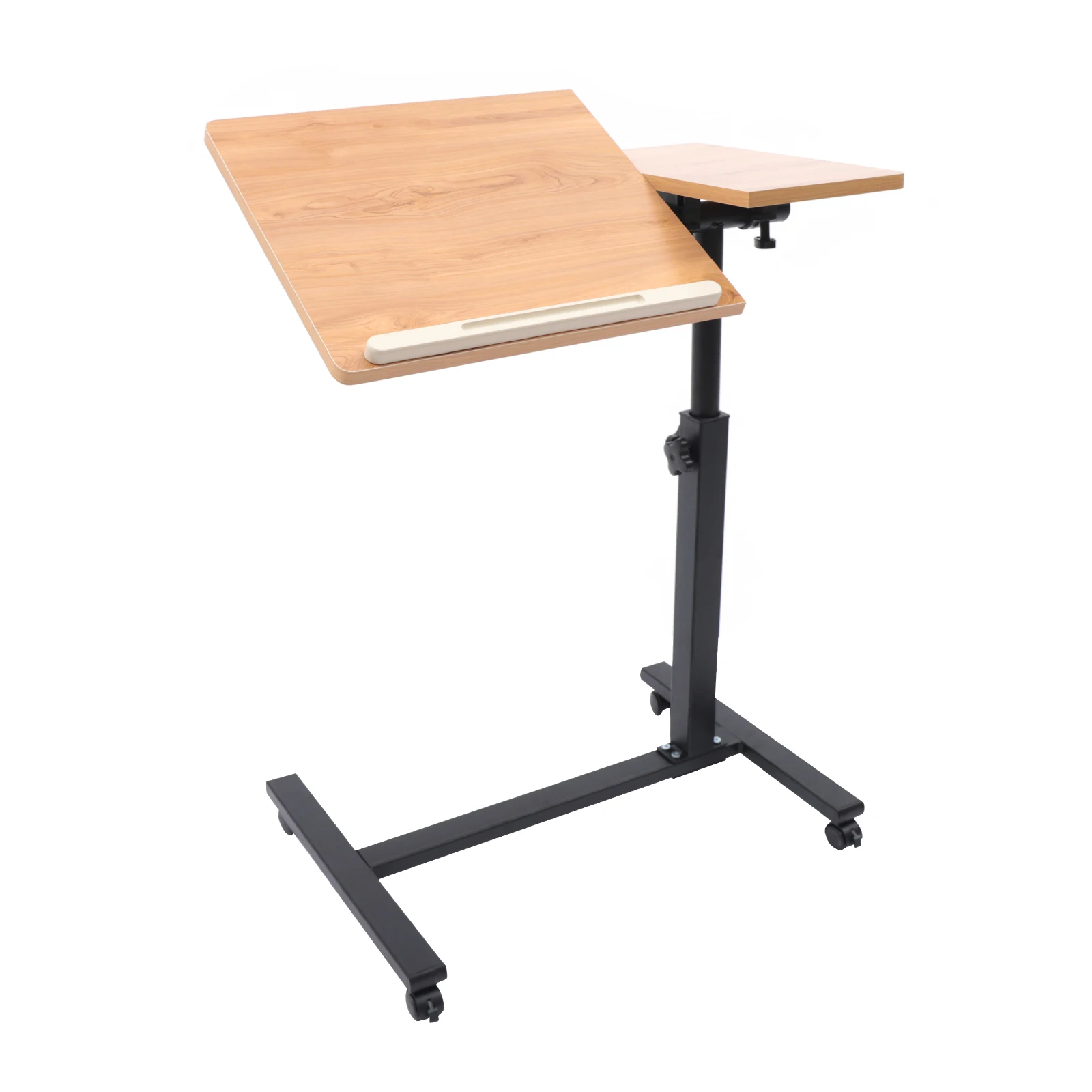 Description Picture 4 of itemAdjust. Height Laptop Desk Angle Rolling Cart Over Bed Hospital Table Stand
