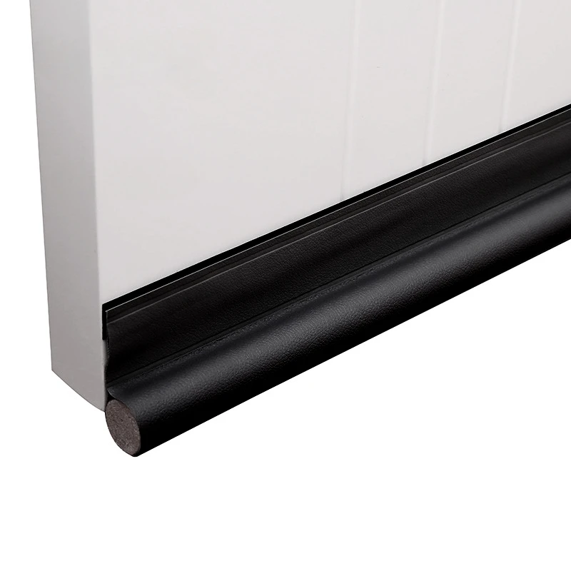 Black Door Bottom Seal Strip - Soundproof Insulation Draft Blocker & Weather Stripping