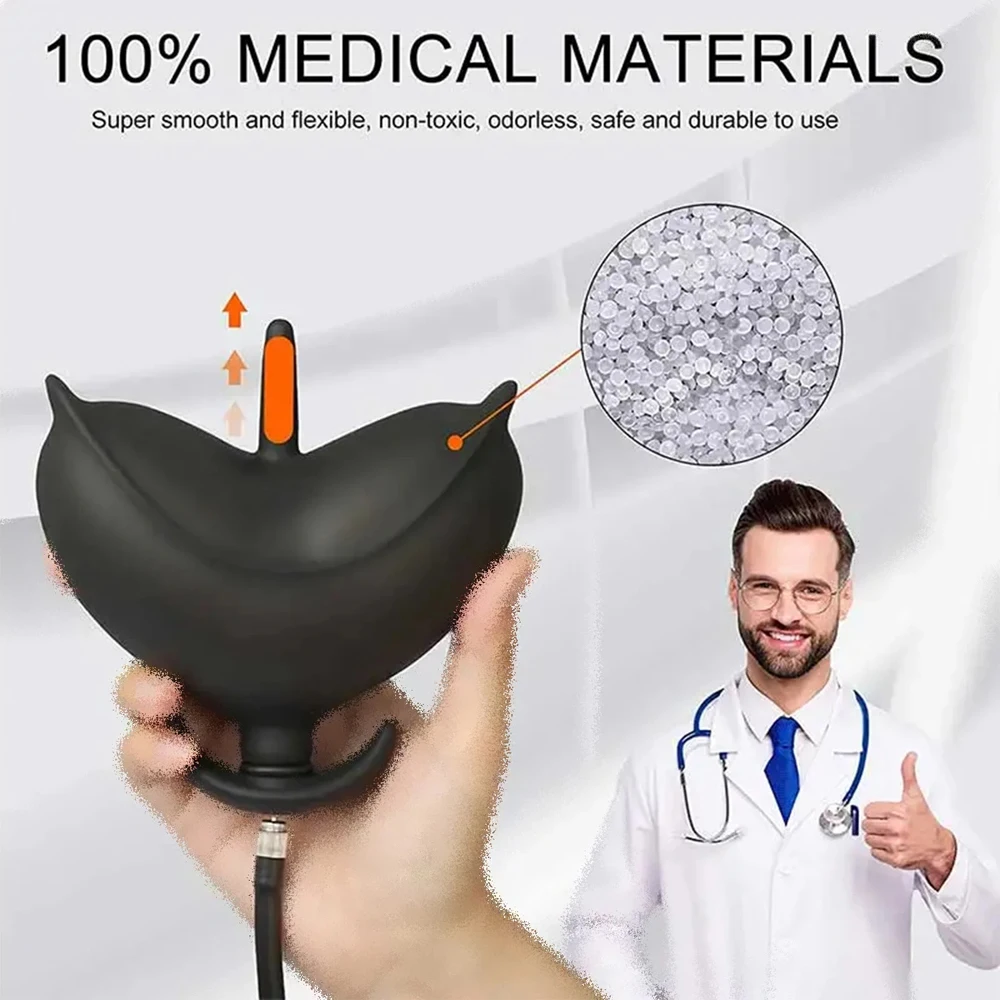 Inflated Anal Plug Separate Pump Expandable Big Butt Plug Prostate Massager Anus Dilator Anal Dildo Sex Toys for Men Women Gay anal plug dilator