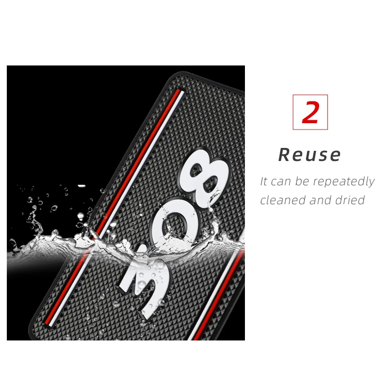 Dash Phone Holder 1pcs Car Anti Slip Mat Phone Holder non slip Pad Non-Slip Mat For Peugeot 206 207 307 3008 2008 308 408 508 301 208 Accessories