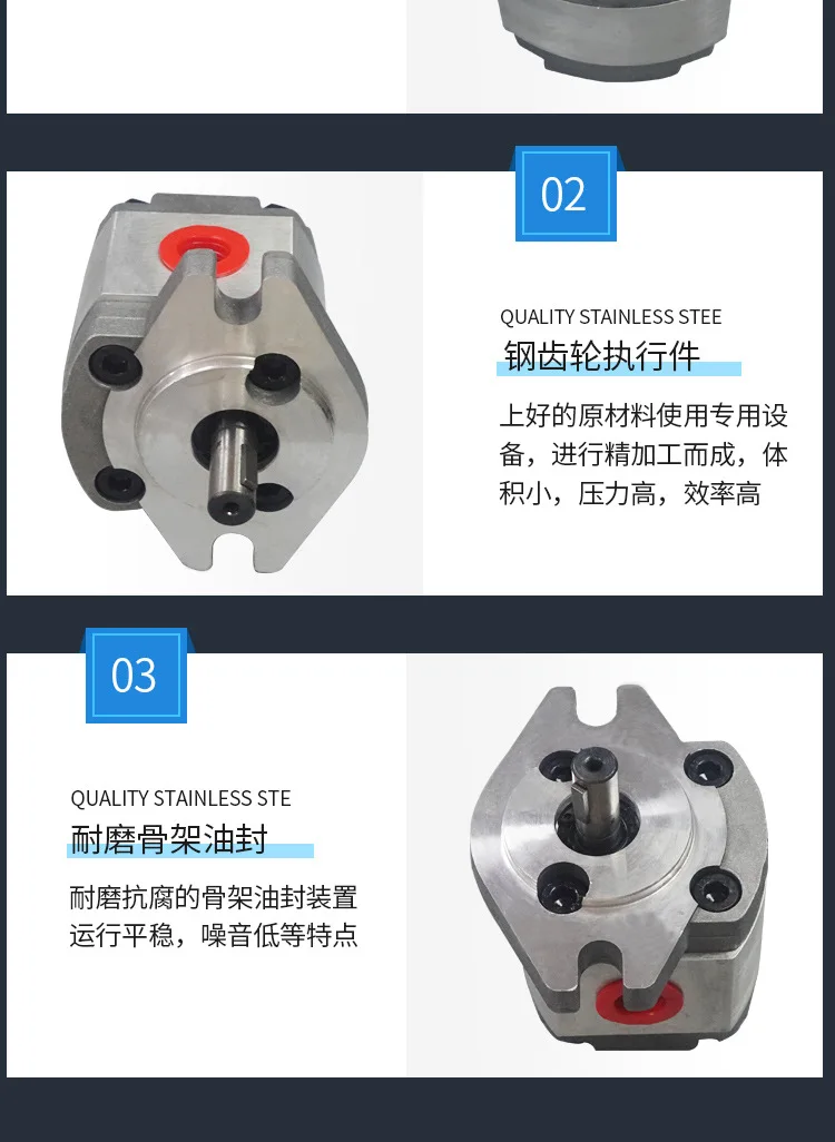 Hochdruck-Zahnradpumpe HGP-1A-F1R/F2R/F3/F4R/F6R/8R Zahnradpumpe Ölpumpe – Detail 7