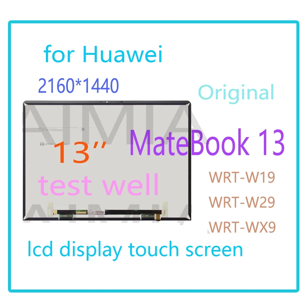 Originale 2160X1440 Per Huawei Matebook 13 Wrt-W19 Wrt-W29 Wrt-Wx9 Lcdtouch Screen Assembly Display Ips P130Zfa-Ba1 Hn-W19R Lcd