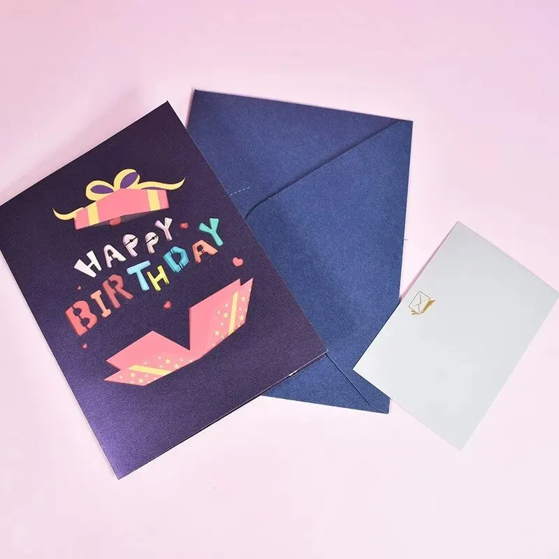 Greeting Cards 3D Pop-Up Cards Flowers Birthday Card Anniversary Gifts Postcard Maple Cherry Tree Wedding Invitations