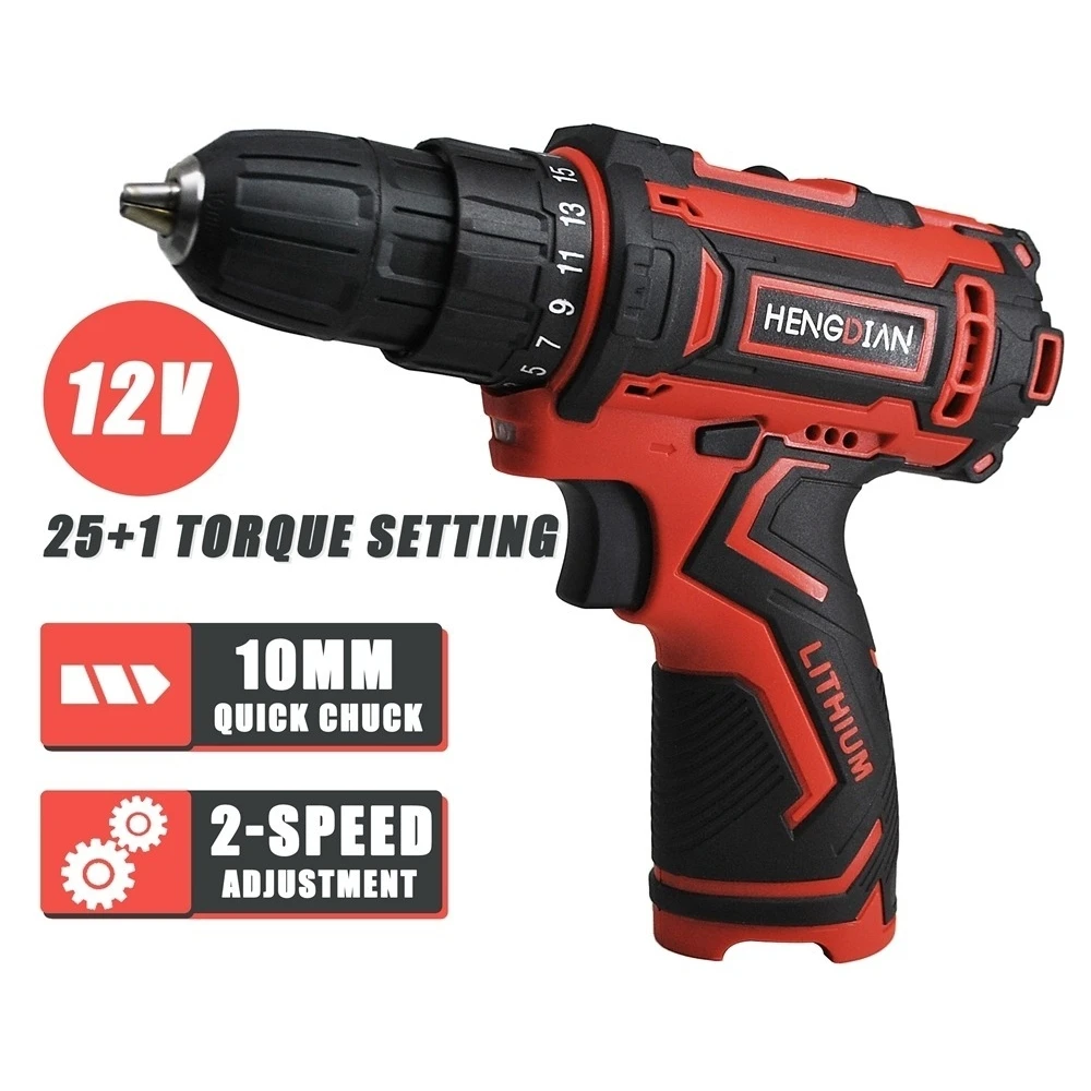 12V Electric Screwdriver Cordless Drill Mini Wireless Tools Home DIY Tighten the Screws Without Battery 100pcs mini phillips flat countersunk head self tapping screw 2x5mm 2x6mm 2x8mm 2x10mm 2 5x6mm 2 5x8 2 5x10 2 5x12 3x8mm screws