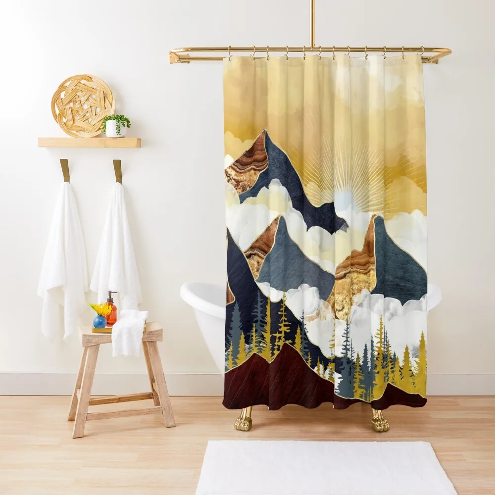

Misty Peaks Shower Curtain Transparent Bathroom Shower Anime Bathroom Modern Bathroom Accessories Curtain