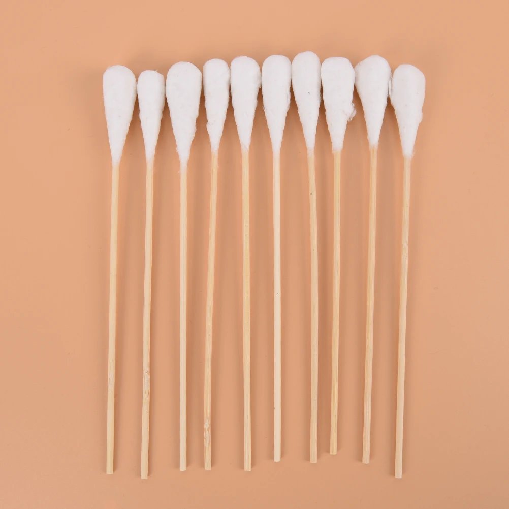 

New 20pcs 20cm Women Beauty Makeup Cotton Swab Cotton Buds Make Up Wood Sticks Nose Ears Cleaning Cosmetics Health Care