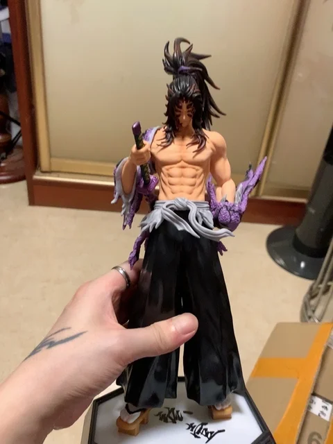 30cm Anime Demon Slayer Daki Figure Mode Toys Yoriichi Kokushibou Action Figurine Giyuutarou Kimetsu No Yaiba Birthday Gift Boys 2