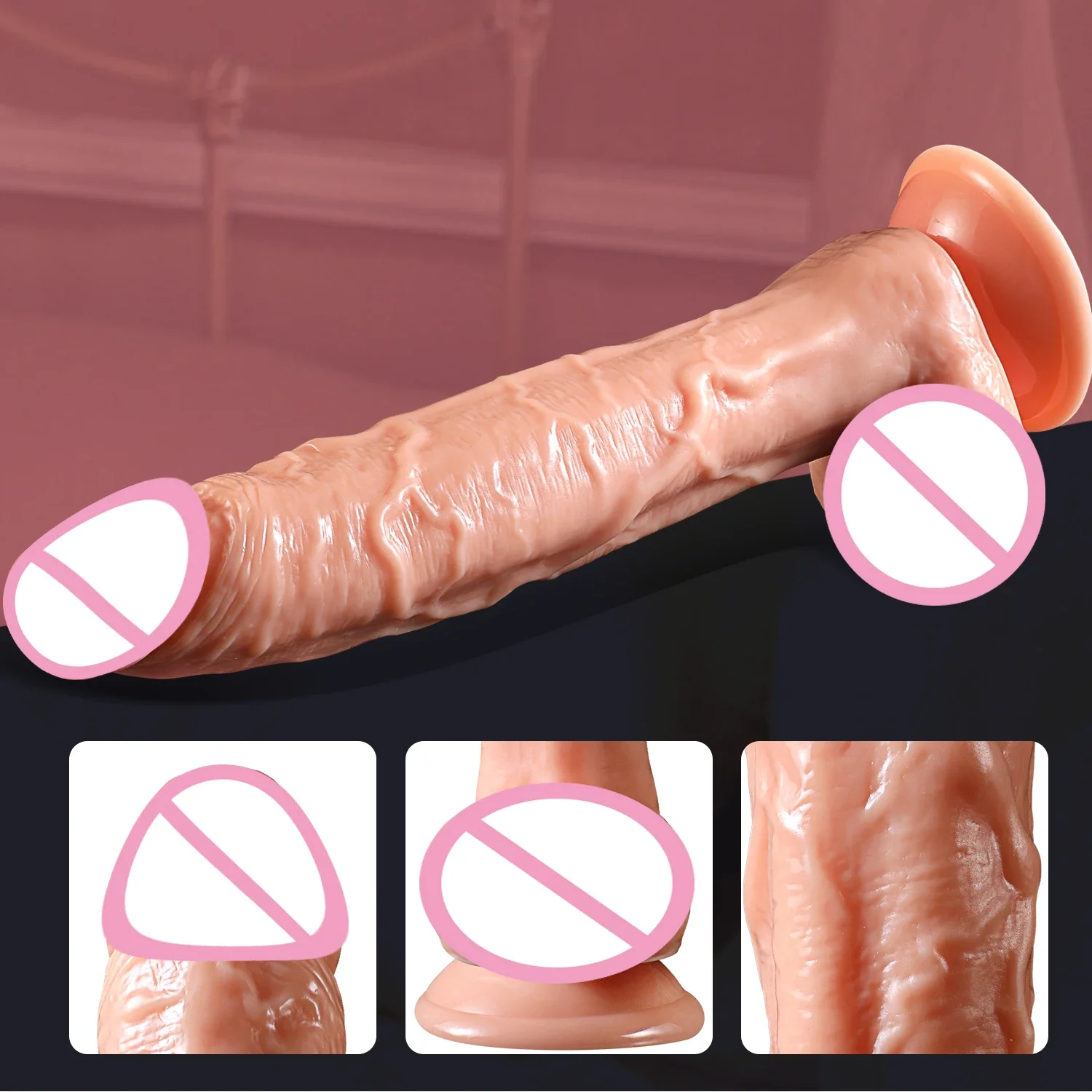 9 Inch Huge Realistic Dildo with Suction Cup Adult Sex Toys for Women Men Big Lifelike Dildos for Vaginal G spot and Anal Play