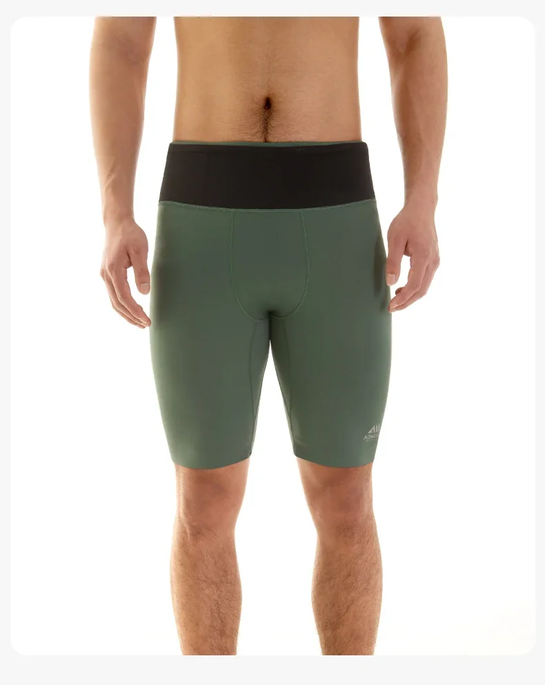 AONIJIE FM5120 Mann Männlich Sport Schnell Trocknend Kompression Shorts Enge Elastische Fünfte Hosen Für Sommer Training Laufen Radfahren – Detail 8