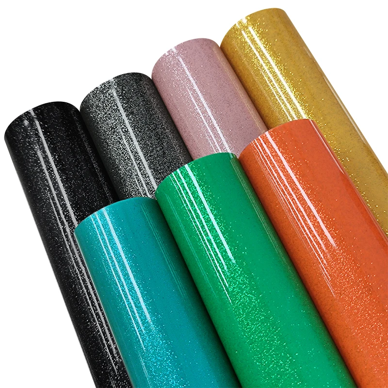 

Silver Sand Fine Powder Glossy Faux Leather Fabric for Bow Handbag Bookcover Craft DIY Materials Shiny Leatherette 30*135CM