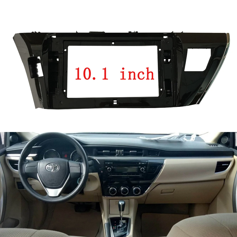 10.1 Inch 2din Car Radio Fascia For TOYOTA Corolla Levin 2014-2018 Stereo Panel Dash Installation Double Din CD DVD Frame | Автомобили и