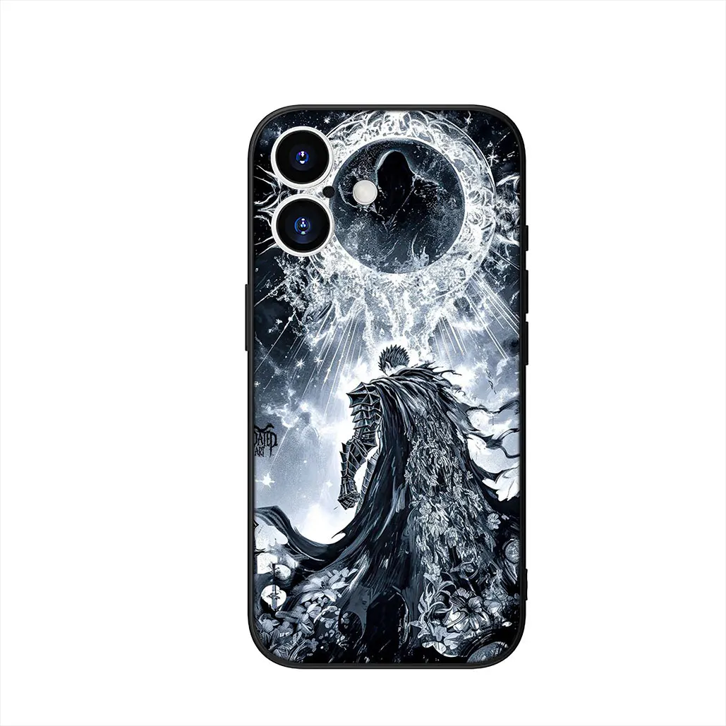 Anime-Inspired Berserker Phone Cover with Guts Cartoon Design