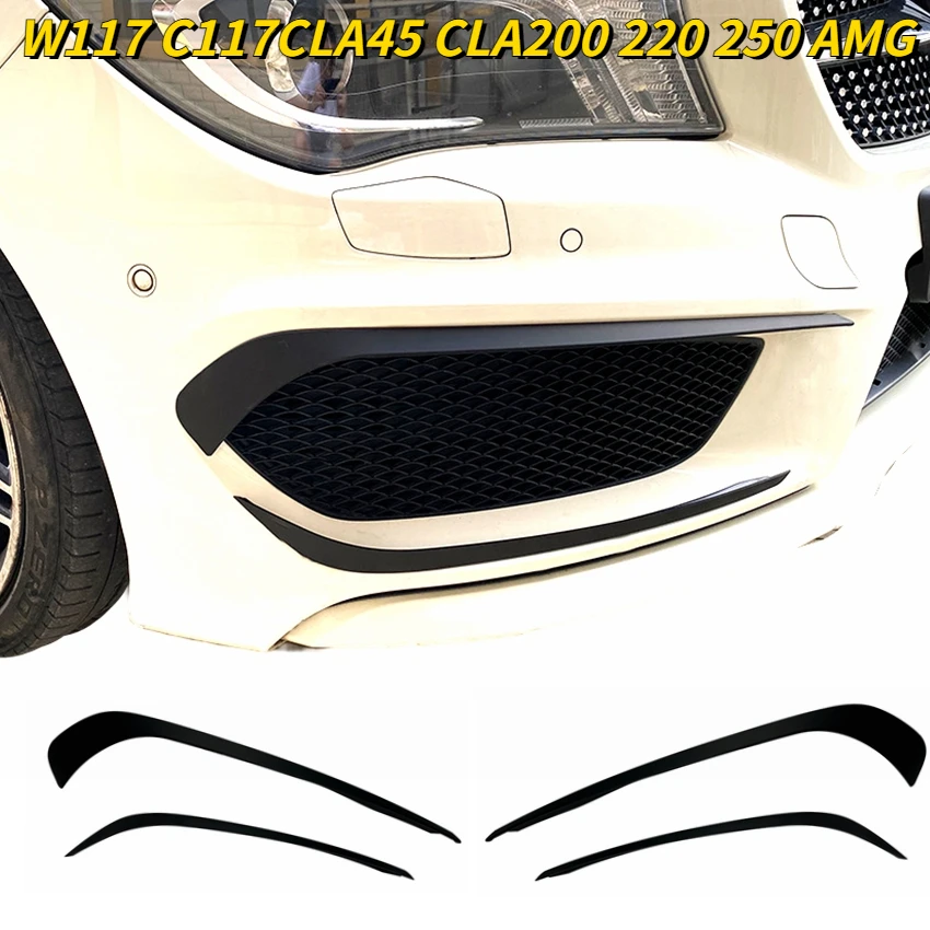 

For Mercedes Benz CLA Class W117 C117 Car Front Bumper Air Vent Outlet Cover Trim Sticker CLA45 CLA200 220 250 AMG 2013-2015 New