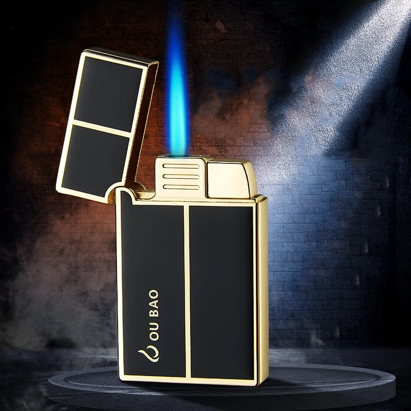 Inflatable Lighter B813 Metal Langsheng Steel Sound Direct Charge Windproof Blue Flame Electronic Lighter Gift bbq lighter,butane gas lighter,kerosene lighter,electric arc igniter