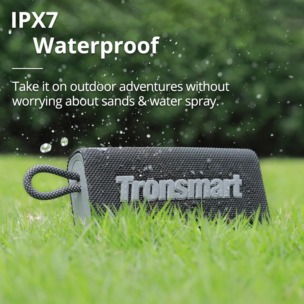US $21.99 Tronsmart Trip Bluetooth 5.3 Speaker Dual-Driver Portable Speaker with IPX7 Waterproof, True Wireless Stereo for Outdoor
