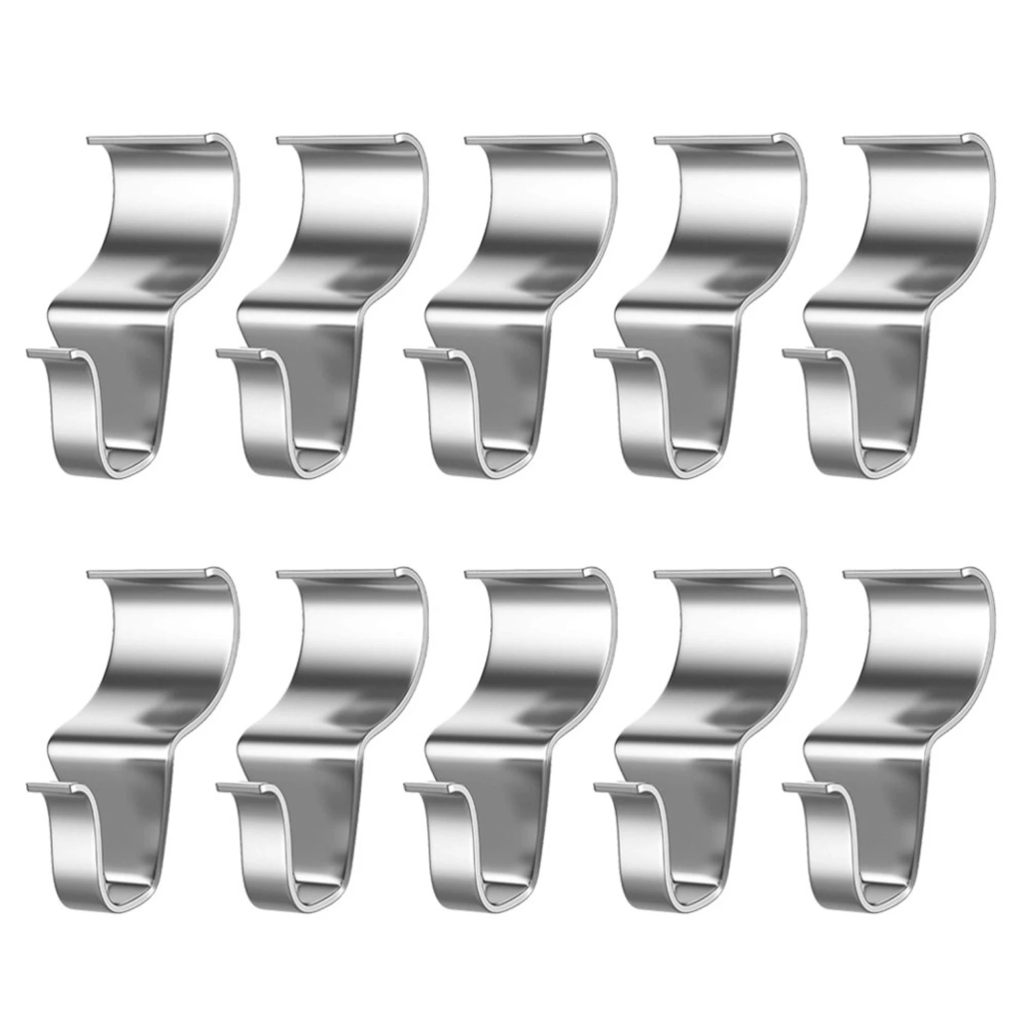 Stainless Steel Hidden Hooks for Home Decor-Punch Free Wallboard Hooks & Vinyl Siding Clips