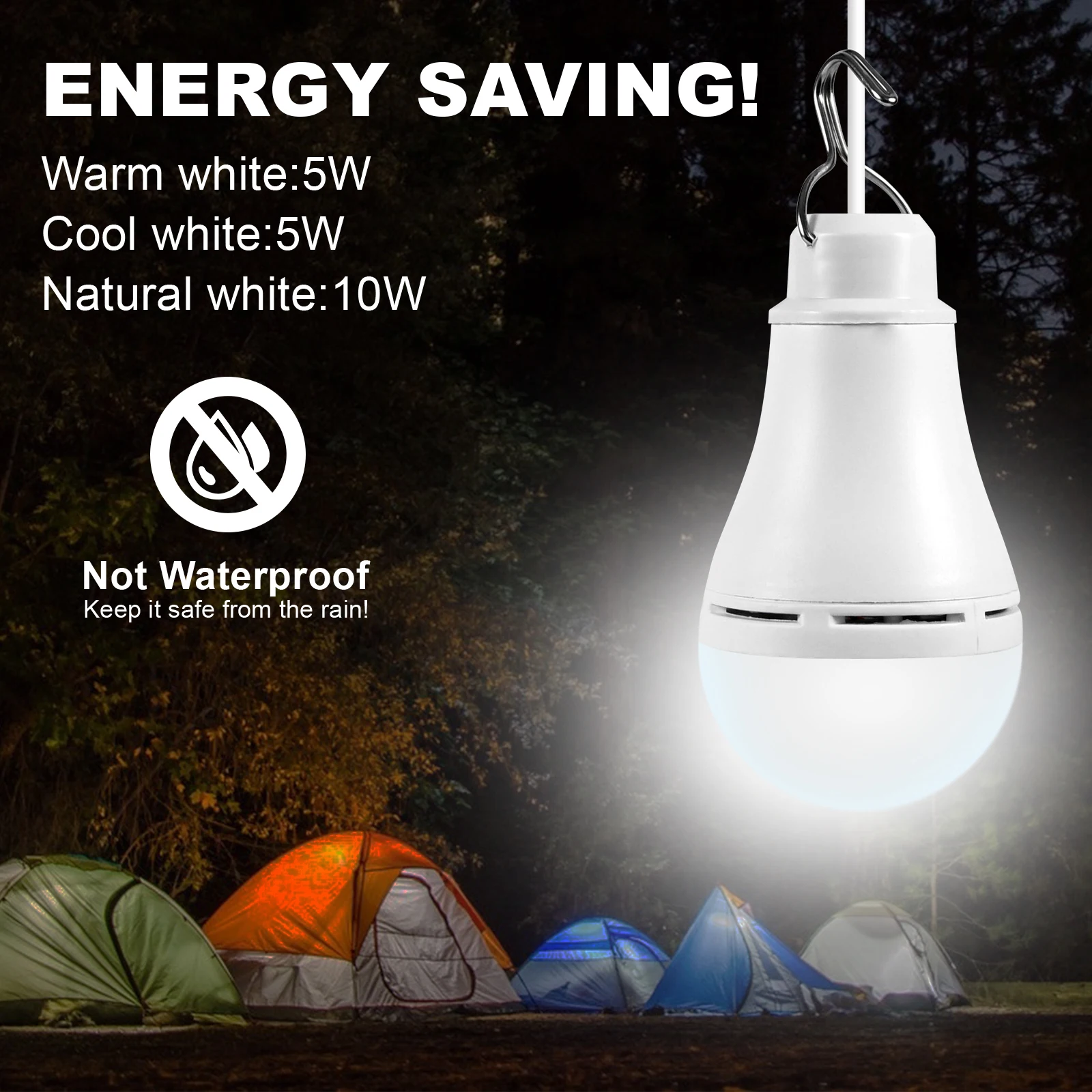 1pcs/4pcs Compact Camping Light Bulbs: Portable Battery Powered LED Tent  Lights for Outage Camping Essentials!