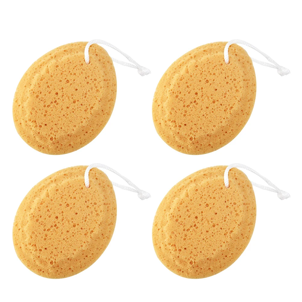 

4 Pcs Bath Sponge Shower Baby Exfoliator Sponges Honeycomb Scrubber Adult Household