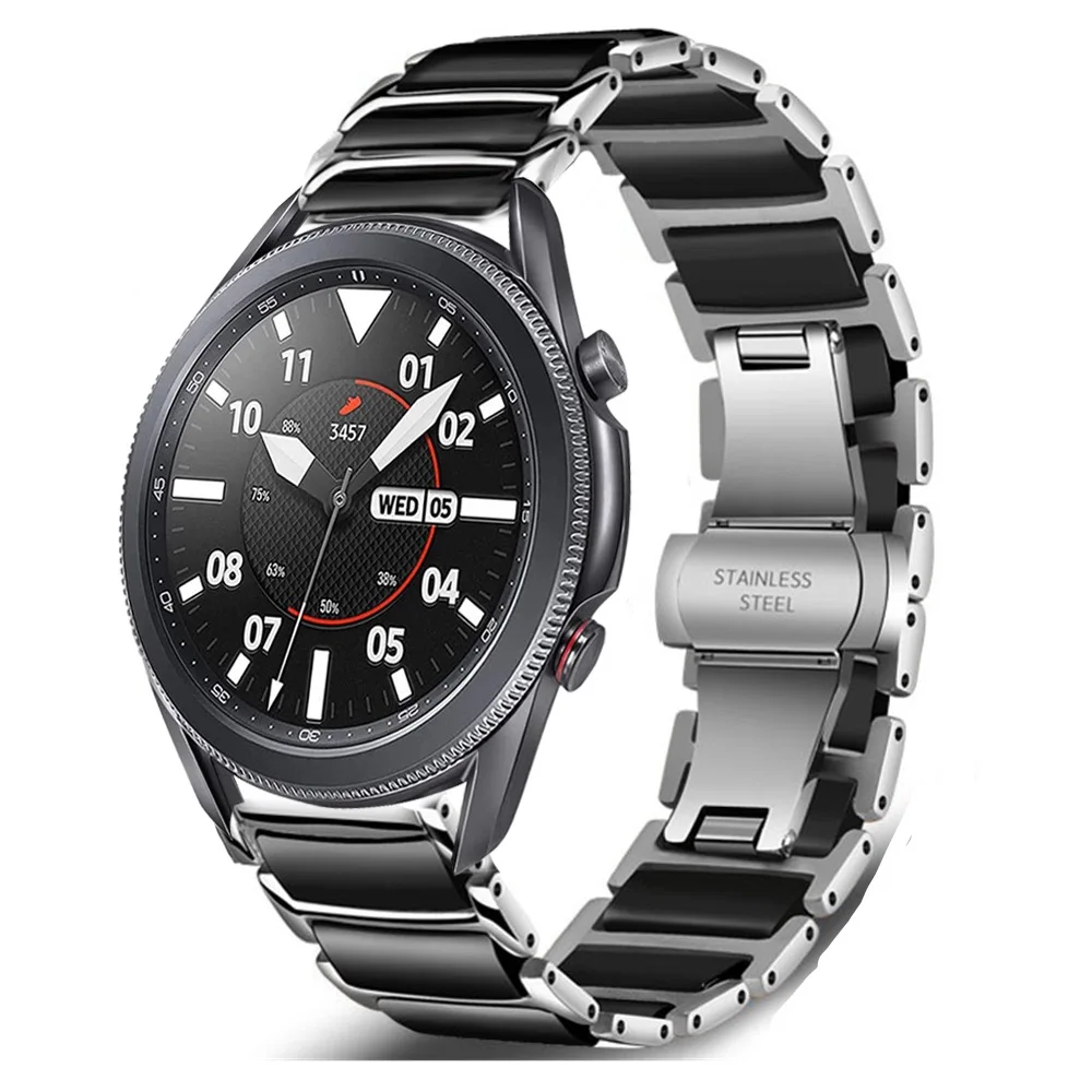 Premium Ceramic and Metal Strap Band - 20mm/22mm