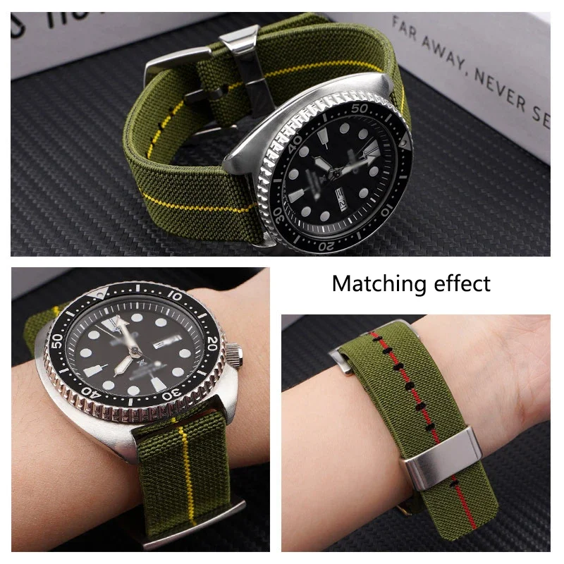 Versatile Nylon Quick Release Sport Watch Band - Elastic Strap